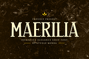 Maerilia – Vintage Serif Font, a Serif Font by Studio Moara (Thumbnail 1 of 8)