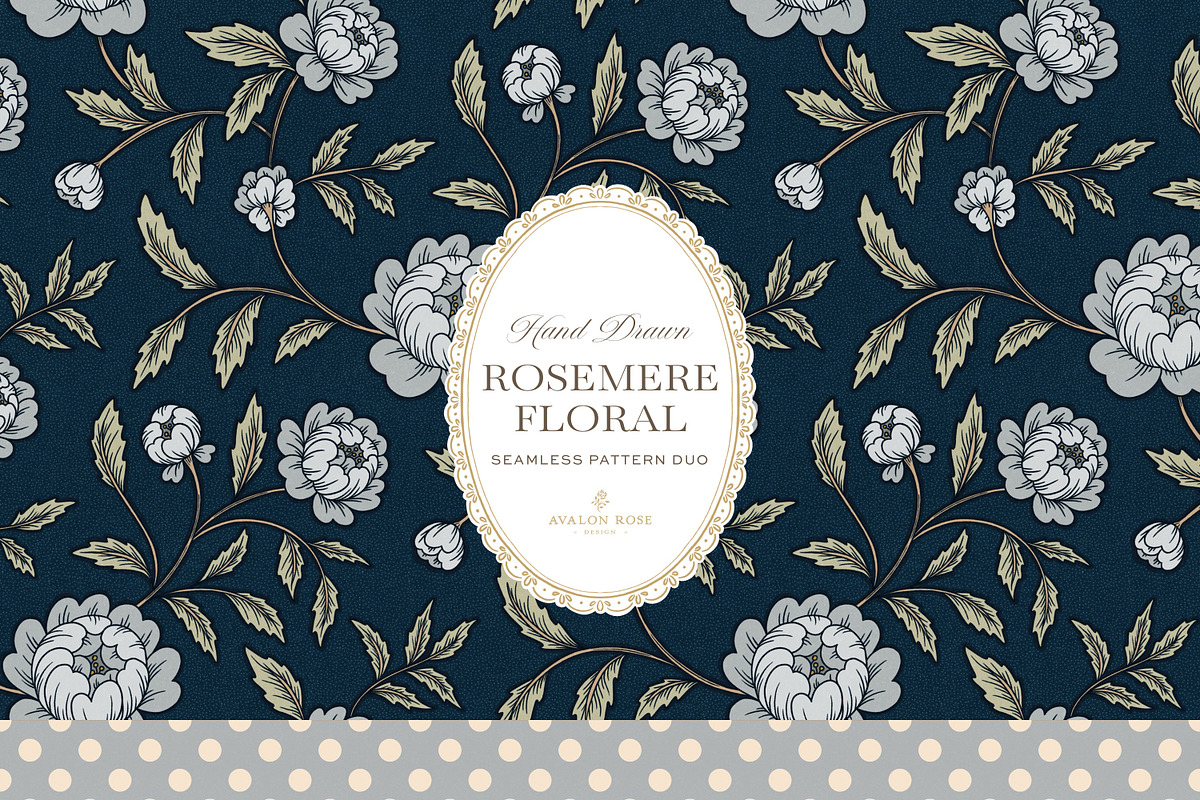 Rosemere Floral Pattern Bundle, a Pattern Graphic by Eclectic Anthology (Photo 4 of 19)