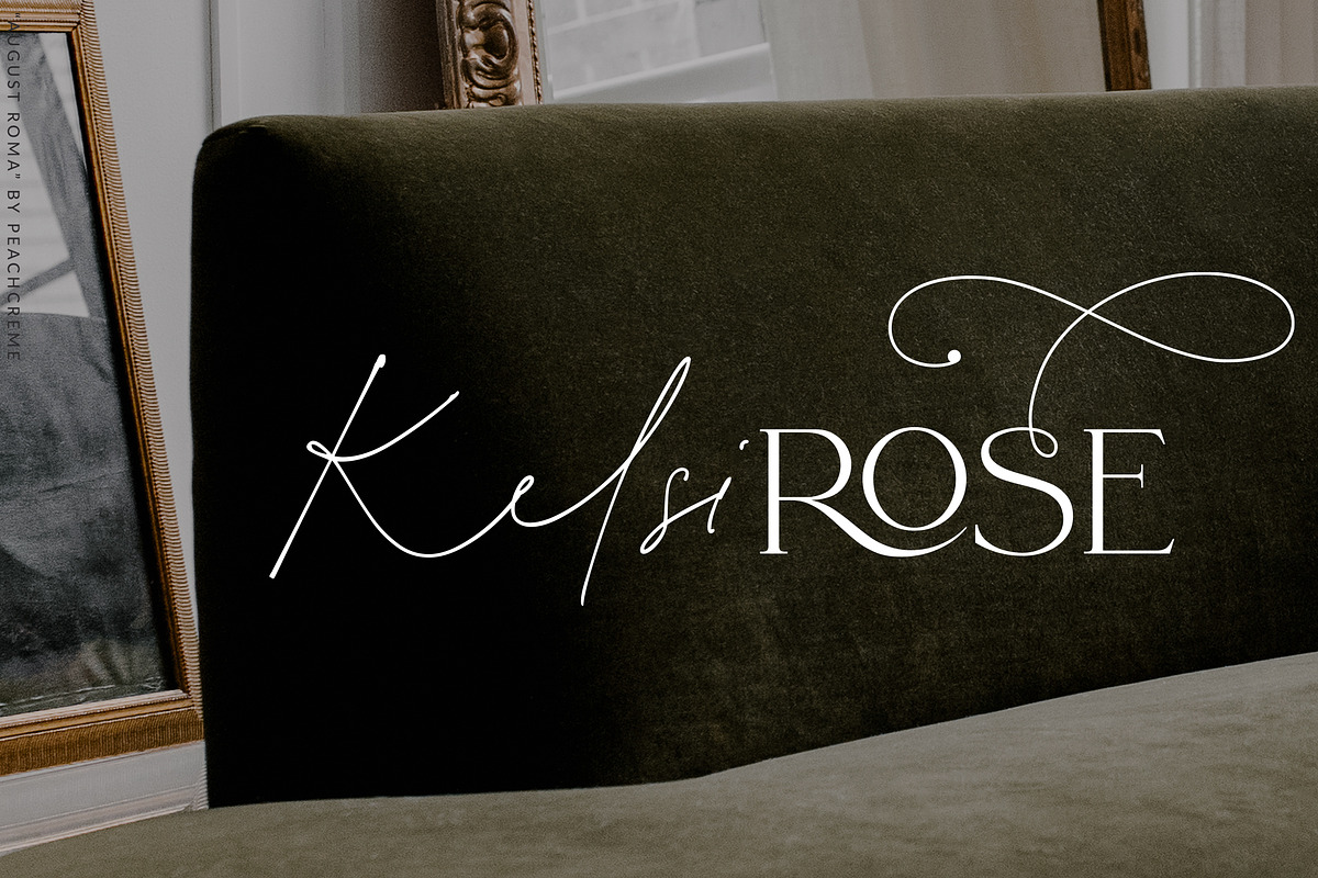 August Roma//Elegant Luxury Font Duo, a Handwritten Font by PeachCreme (Photo 16 of 43)