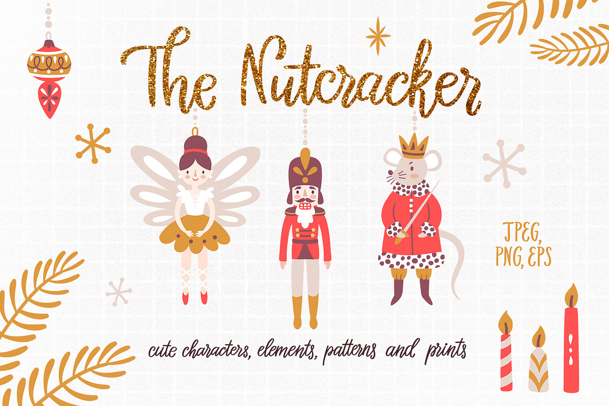 Nutcracker ballet. Magical clipart, a Decorative Illustration by MagicForestory (Photo 1 of 7)