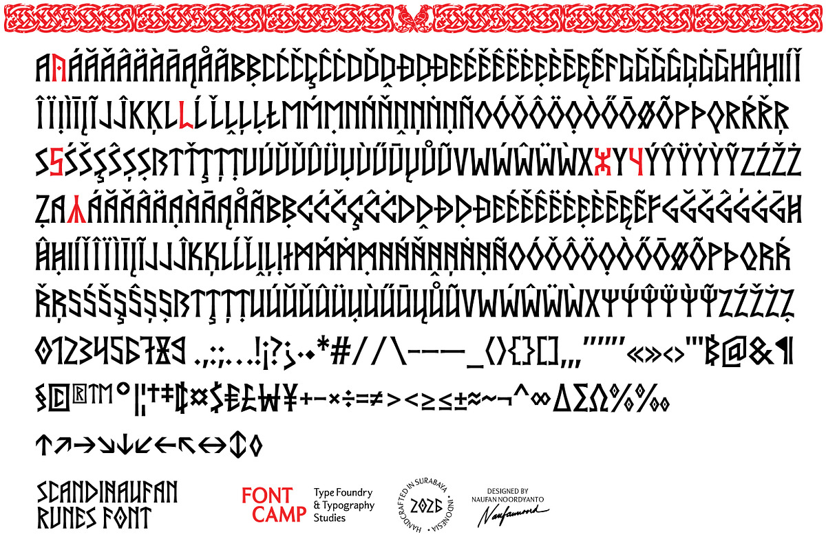 Scandinaufan Runes Font, a Serif Font by Fontcamp Type Foundry (Photo 4 of 16)