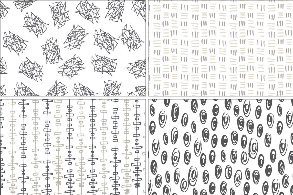 Hand drawn seamless pattern set, a Pattern Graphic by SaharaArt (Photo 2 of 8)