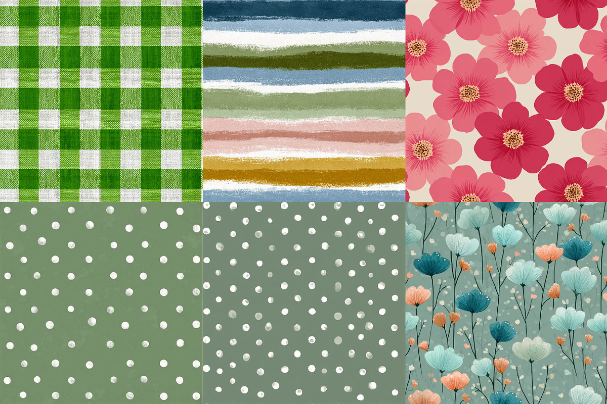 Spring Seamless Printable Digital Pa, a Texture Illustration by DreamPrint404 (Photo 6 of 7)