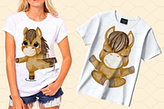 Holiday Pony Clipart & Pattern Bundl, an Object Graphic by Amarawolf's Art (Thumbnail 8 of 13)