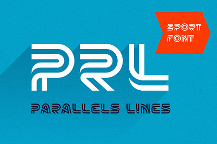 Parallels Lines font, a Symbol Font by kaer_shop