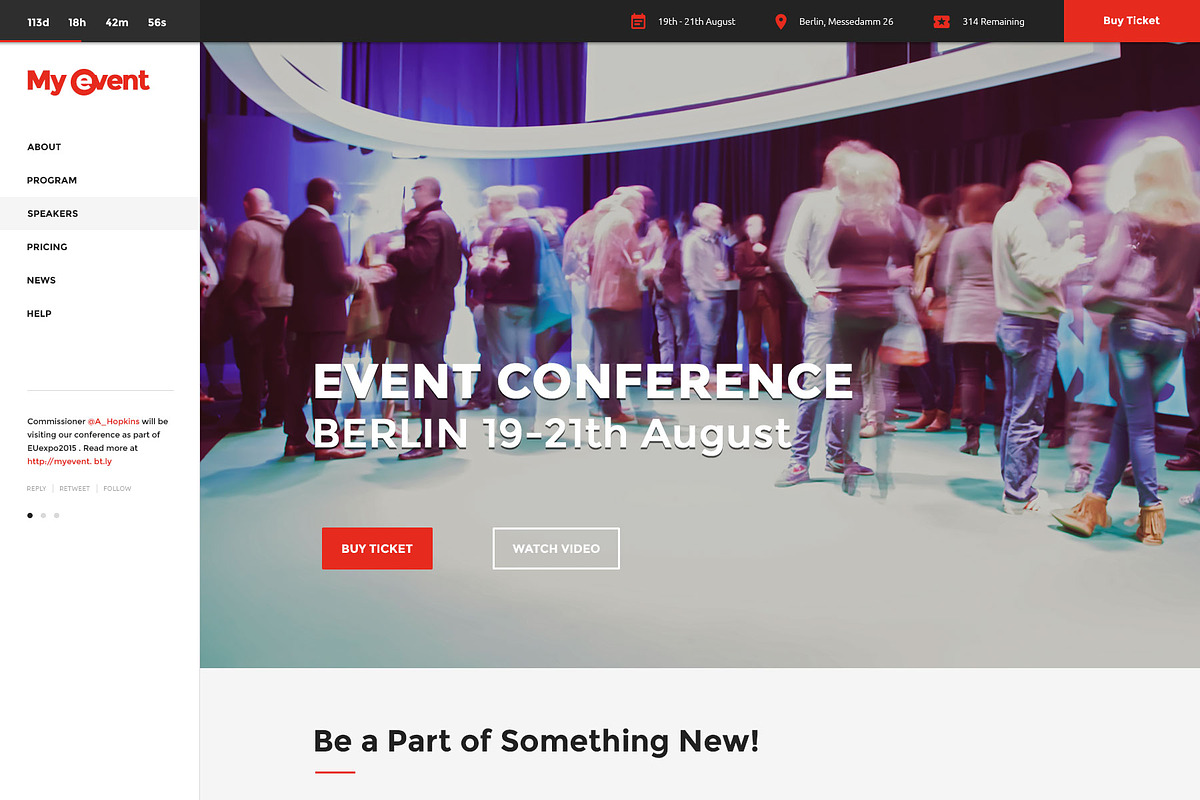 MyEvent - Event Bundle PSD, a Websites & App Template by ColorByt (Photo 2 of 9)