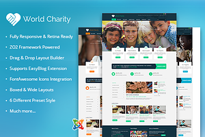 ZT Charity responsive joomla theme