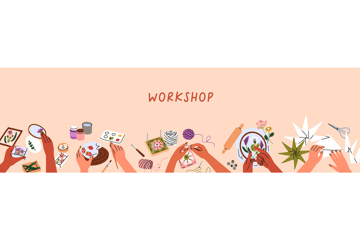 Hand craft, craftwork banner designs, a Decorative Illustration by Good Studio (Photo 3 of 6)