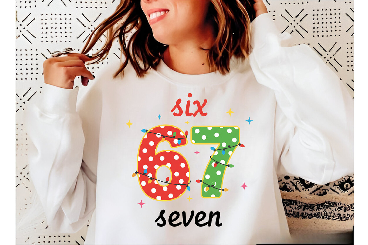 Christmas Six Seven Png,Funny 6 7, an Illustration by Designking (Photo 1 of 5)