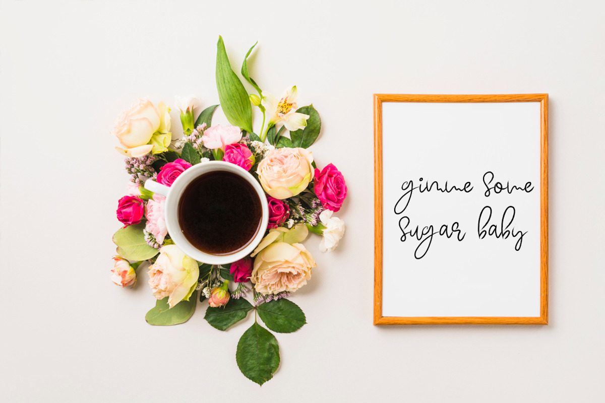 Bellontze.Textured script & swashes preview 5