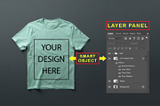 T-Shirt Mockup - Mint Green Edition, a Shirt Mockup by ForhadGFX (Thumbnail 2 of 12)