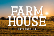 Farmhouse Font, a Slab Serif Font by Fox7 By Rattana (Thumbnail 1 of 7)