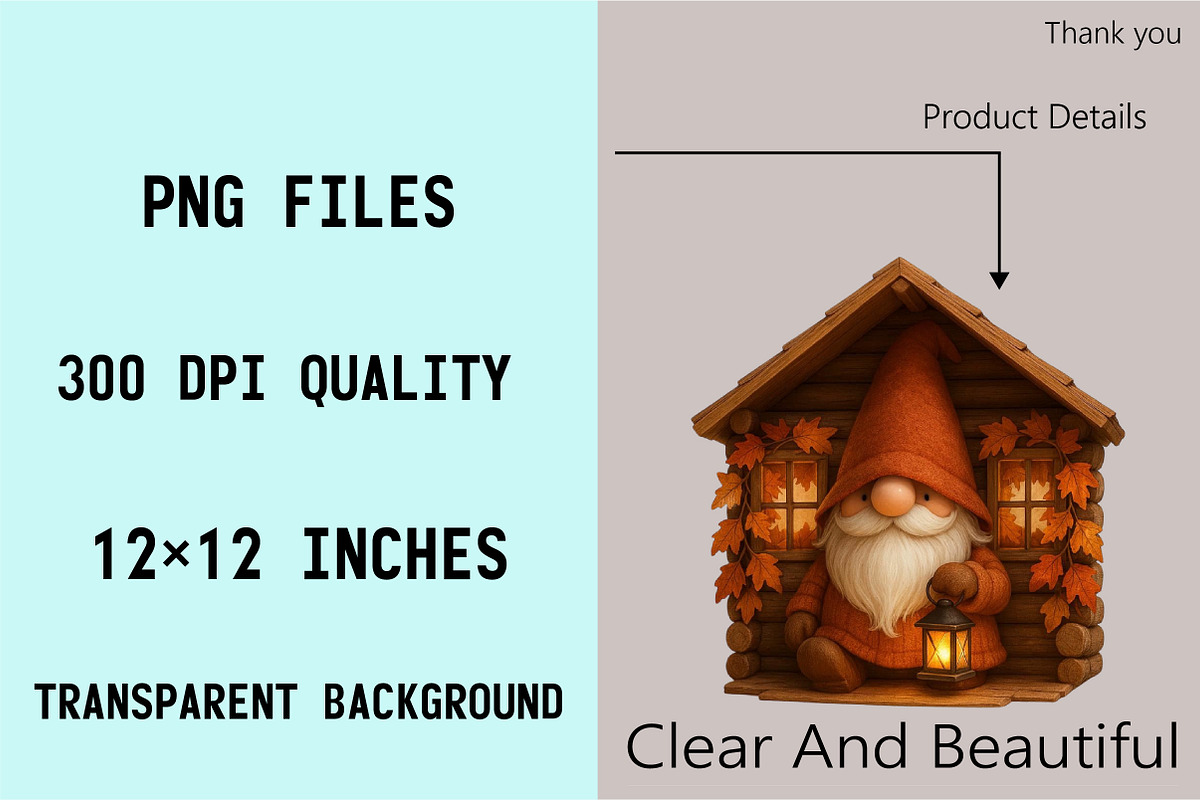Fall Gnome Clipart Autumn  Bundle., an Illustration by SVGArt (Photo 6 of 8)