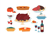 Thanksgiving day vector set, an Illustration by svetlatek (Thumbnail 3 of 6)