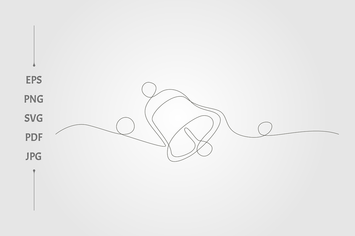 Continued line bell art, an Object Graphic by lawoel (Photo 1 of 3)