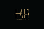 HAIR Luxury Hair Salon Studio Logo, a Branding & Logo Template by yopie (Thumbnail 5 of 10)