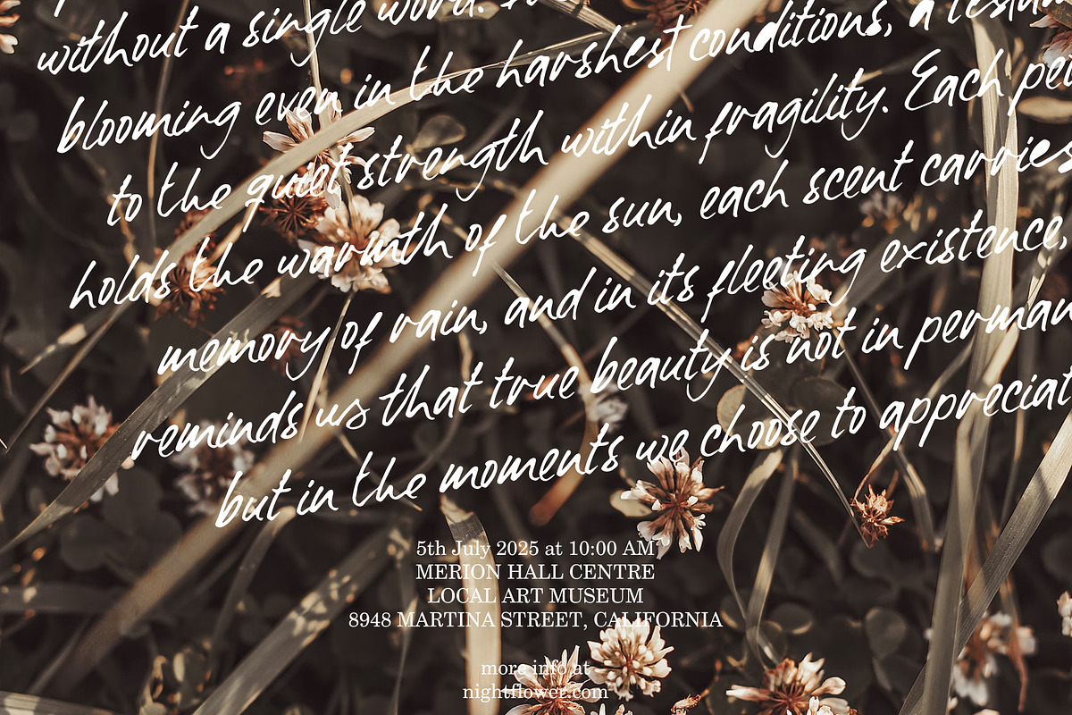 Montagne et Rivière, a Handwritten Font by VASTARD STUDIO (Photo 3 of 12)