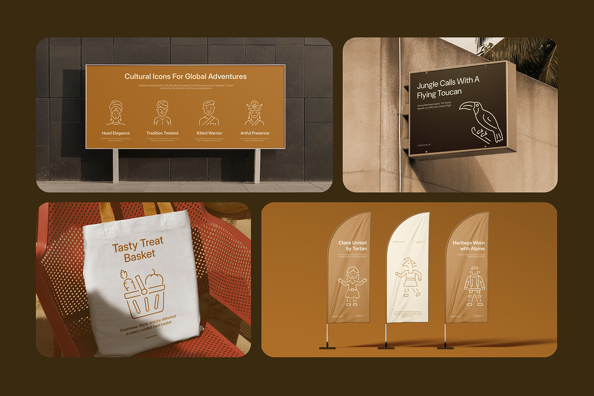 Culture Icon Art Set, an Outline Icon by Prosymbols (Photo 4 of 7)