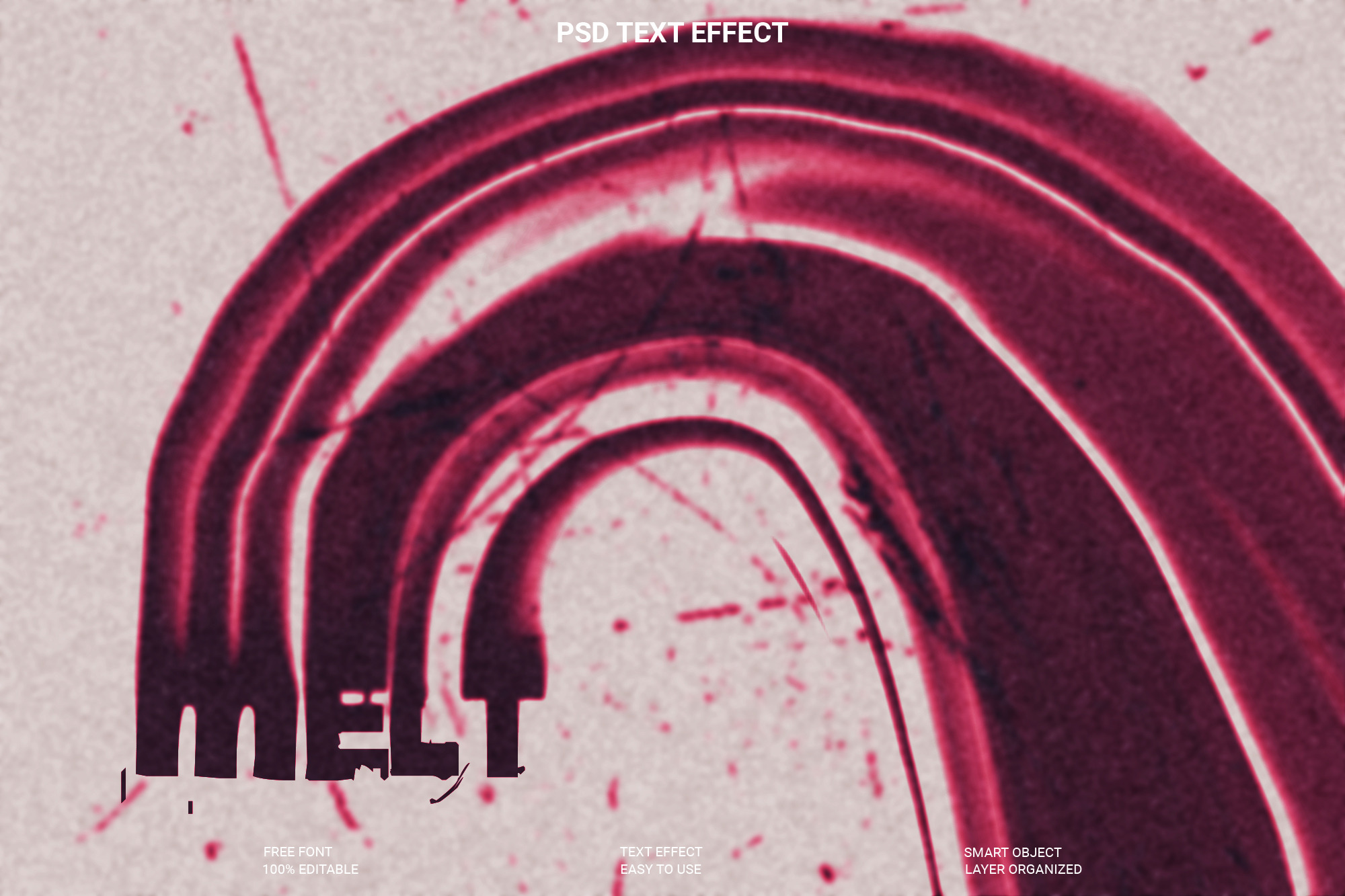 Melt PSD Text Effect, a Layer Style Add-On by Imamul001