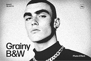 Grainy Black & White Photo Effect, a Layer Style Add-On by DesignerCandies (Thumbnail 7 of 7)