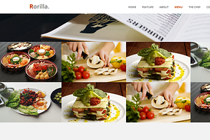 Rorilla. - Restaurant One Page