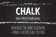 Mini Pack vector Chalk Brushes, a Brush Add-On by LarysaZabrotskaya (Thumbnail 1 of 5)