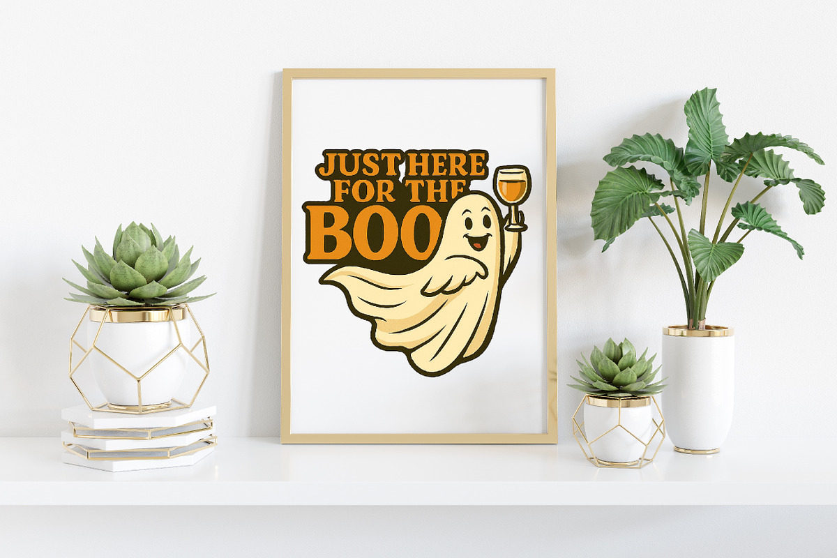 Just Here for the Boo PNG, an Illustration by Craft Nest (Photo 4 of 6)