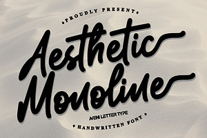 Aesthetic Monoline | Handwritten