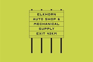 Elkhorn Auto Typeface