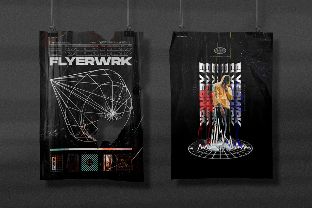 200 Retro Futuristic Shapes, an Object Graphic by FLYERWRK (Photo 10 of 13)