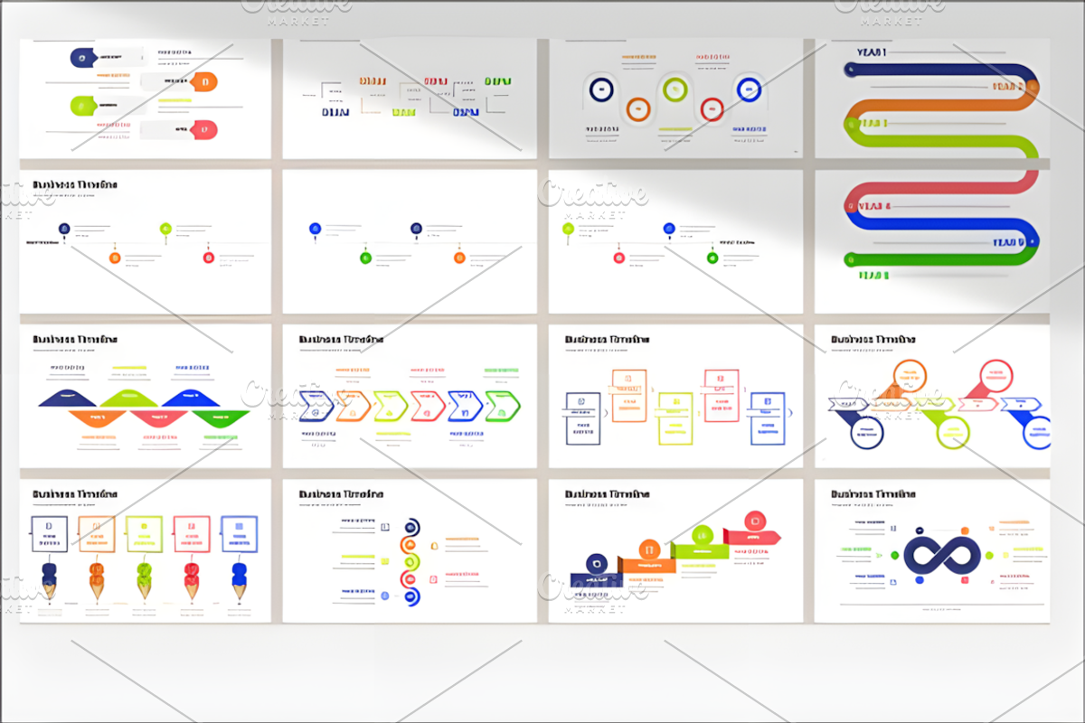 Business Timeline Infographic Templa, a Presentation Template by Coco Bloom (Photo 2 of 4)