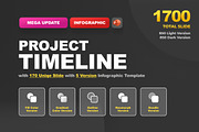 Project Timeline Infographic, a Presentation Template by Brandearth RRGraph (Thumbnail 1 of 15)