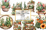 Boho Cactus and Succulents Clipart, a Decorative Illustration by NiiiNArt (Thumbnail 6 of 8)