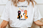 Life is Pawsitively Meowvelous Cat, an Illustration by DreamCafeArt (Thumbnail 2 of 6)