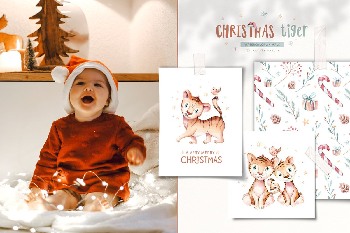 70% off Watercolor Christmas Bundle, an Animal Illustration by Peace ART (Photo 35 of 37)