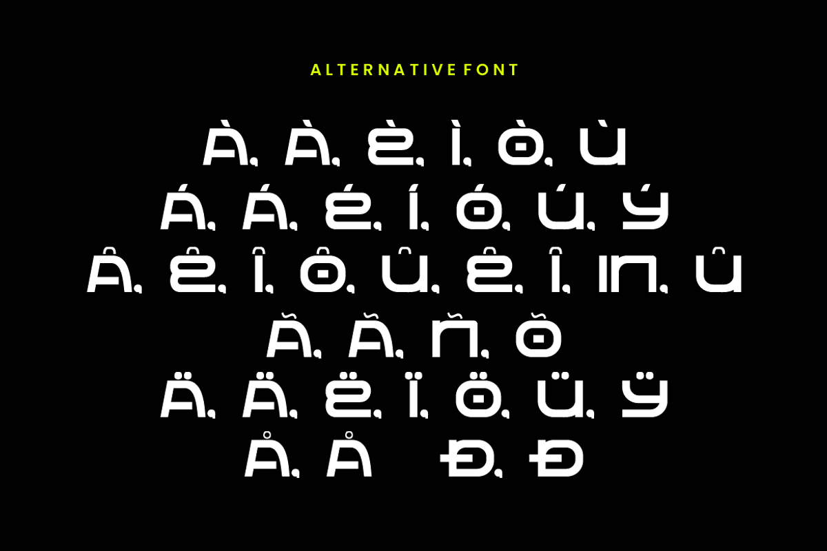 Visconti - Futuristic Font, a Sans Serif Font by Iqsiart Studio (Photo 3 of 9)