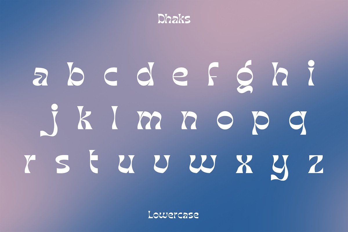 Dhaks - Unique Display Font, a Font by Ekahermawan (Photo 10 of 12)