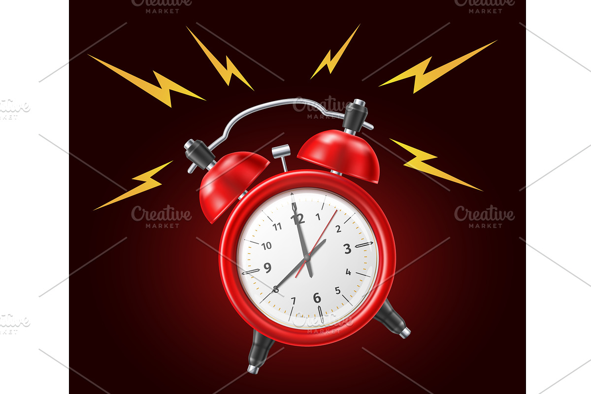Loudly ringing alarm clock, an Object Illustration by Vectorbuum