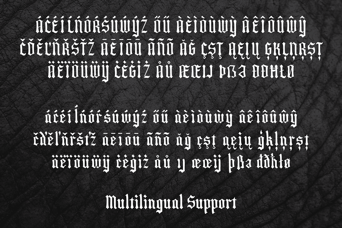 Victor Gothic, a Blackletter Font by EW Type Foundry (Photo 10 of 13)