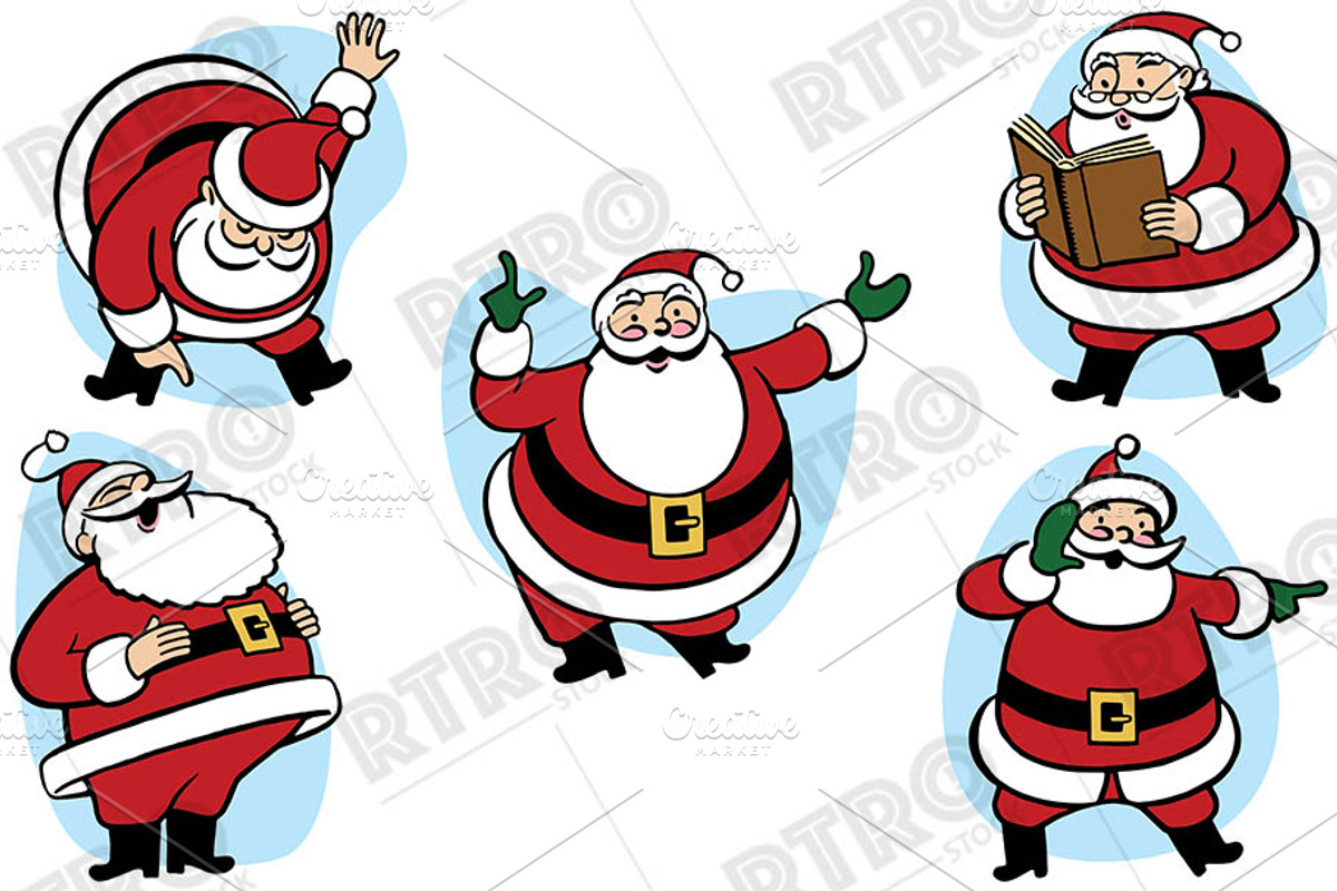 RTRO Santa Claus 4, an Illustration by RTRO Stock (Photo 4 of 5)