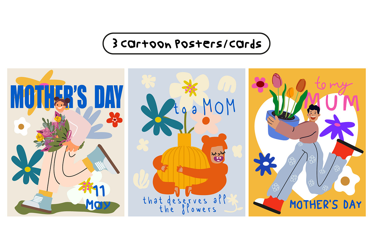 Mother's Day Collection, a Seasonal Illustration by Luamor (Photo 4 of 16)