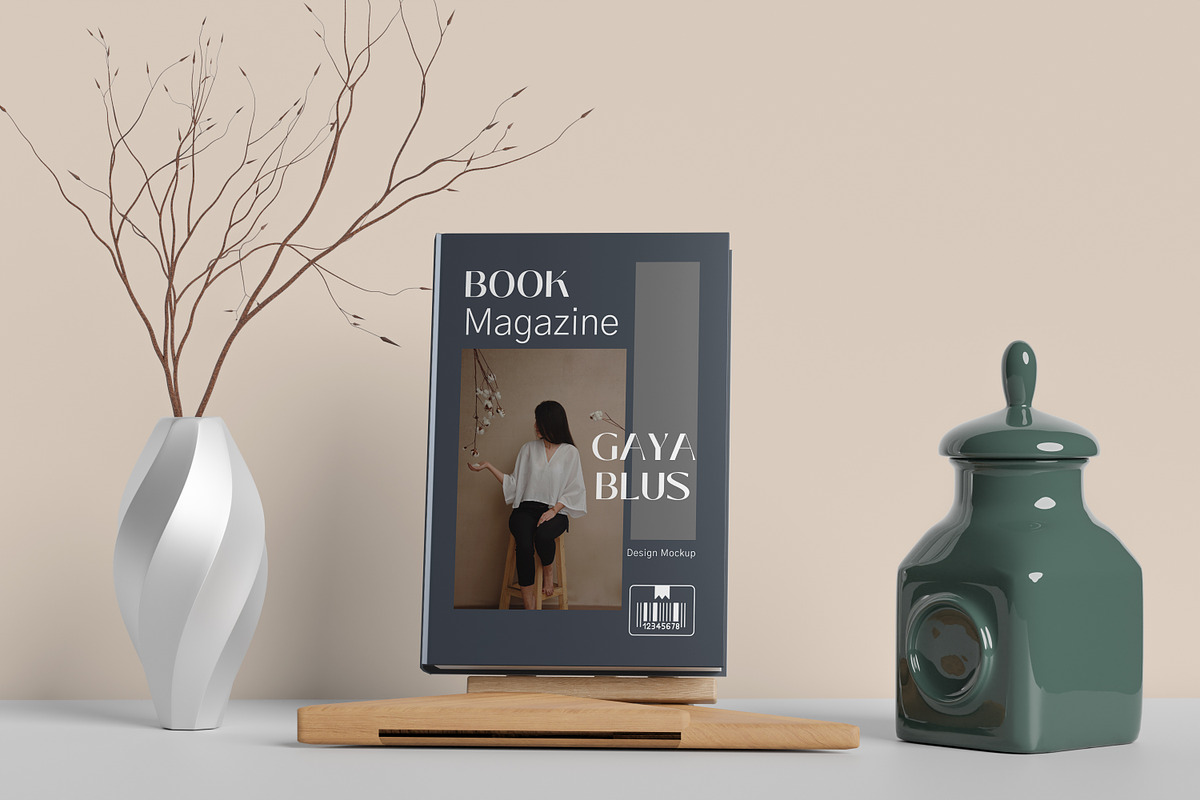 Book Cover Mockup A4 preview 3