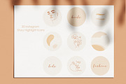 Neutral Bohemian Insta Story icons, a Social Media Template by velychko.ua (Thumbnail 7 of 9)