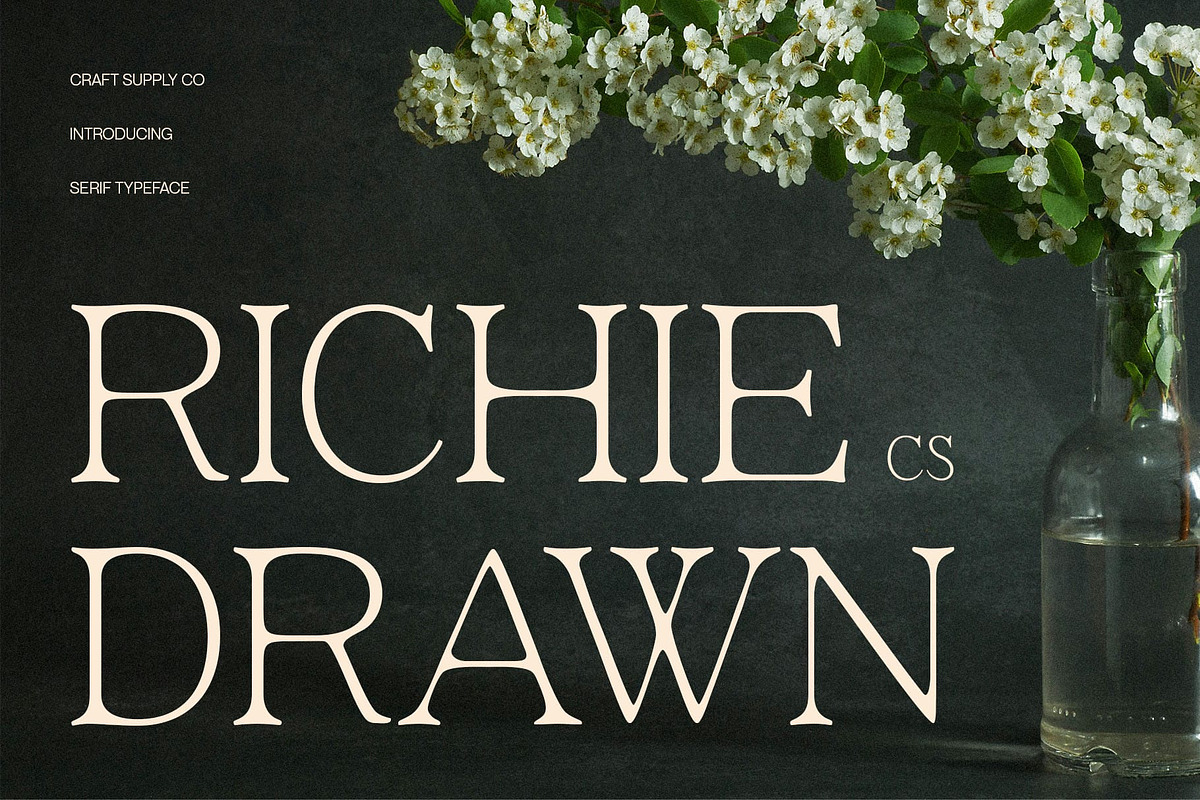 CS Richie Drawn, a Serif Font by Craft Supply Co. (Photo 1 of 8)