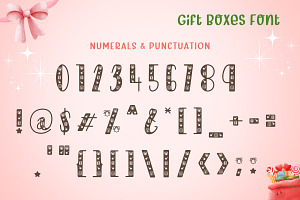 Gift Boxes - Deco Font