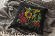 Sunflowers and red roses, an Illustration by Matrioshka (Thumbnail 4 of 7)