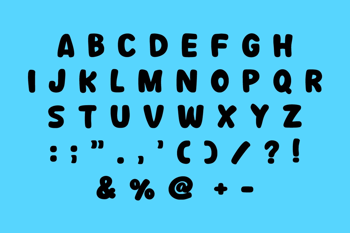 Magic Rainbow, a Handwritten Font by Fourteen Letter (Photo 7 of 8)