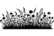 Wildflower Meadow Silhouette, an Object Graphic by Creativeshirt (Thumbnail 11 of 20)
