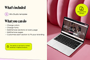 Bridal Makeup Website, a Wix Template by Template Twist Shop (Thumbnail 5 of 9)
