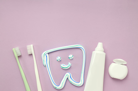 Concept of tooth care, space for text, a Health & Medical Photo by AtlasStudio PRO